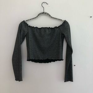 Glitter crop top